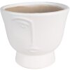Clayre & Eef 6CE1570M Vaso da fiori decorativo Ø 14x12 cm Bianco
