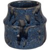Clayre & Eef 6CE1573S Vaso da fiori decorativo Ø 12x11 cm Blu