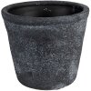 Clayre & Eef 6CE1579M Vaso da fiori decorativo Ø 12x10 cm Grigio