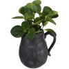Clayre & Eef 6CE1581L Brocca per decorazioni Grigio 20x16x20 cm Ceramica Look Industriale