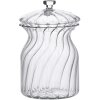 Clayre & Eef 6GL4227 Barattolo con coperchio Ø 9x15 cm rotondo