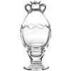 Clayre & Eef 6GL4237 Vaso con coperchio Ø 8x18 cm Bonbonniere trasparente