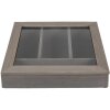 Clayre & Eef 6H1583G Vassoio portaposate 30x30x8 cm Grigio Quadrato