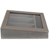 Clayre & Eef 6H1583G Vassoio portaposate 30x30x8 cm Grigio Quadrato