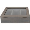 Clayre & Eef 6H1583G Vassoio portaposate 30x30x8 cm Grigio Quadrato