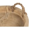 Clayre & Eef 6H1756CH Vassoio in legno Ø 35x6 cm Marrone Rotondo Stile Country