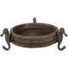 Clayre & Eef 6H2181 Ciotola decorativa Ø 33x13 cm Marrone - Grigio Rotondo