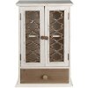 Clayre & Eef 6H2183 Armadio 32x13x51 cm Libreria bianca-marrone