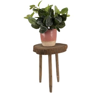 Clayre & Eef 6H2221 Fioriera da tavolo Ø 24x36 cm Marrone