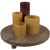 Clayre & Eef 6H2225 Fioriera da tavolo Ø 33x6 cm Marrone