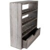 Clayre & Eef 6H2261G Armadio per uova in legno grigio 35x11x38 cm stile country