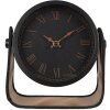 Clayre & Eef 6KL0783 Orologio da tavolo 23x8x22 cm - 1xAA Nero - Marrone