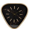 Clayre & Eef 6KL0790 Orologio da parete 40x6x38 cm - 1xAA Triangolo marrone