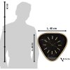 Clayre & Eef 6KL0790 Orologio da parete 40x6x38 cm - 1xAA Triangolo marrone
