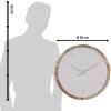 Clayre & Eef 6KL0794 Orologio da parete Ø 50x4 cm - 1xAA Bianco - Marrone