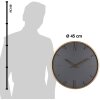Clayre & Eef 6KL0795 Orologio da parete Ø 45x4 cm - 1xAA Grigio