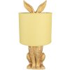 Clayre & Eef 6LMC0013GOY Lampada da tavolo Rabbit Gold Ø20x43cm E27 fino a 60W
