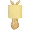 Clayre & Eef 6LMC0013GOY Lampada da tavolo Rabbit Gold Ø20x43cm E27 fino a 60W