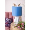 Clayre & Eef 6LMC0013WBL Lampada da tavolo Rabbit Ø 20x43 cm Bianco Blu