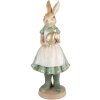 Clayre & Eef 6PR3569 Decorazione Coniglio 17x15x40 cm Verde Oro