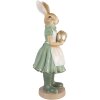 Clayre & Eef 6PR3569 Decorazione Coniglio 17x15x40 cm Verde Oro