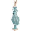 Clayre & Eef 6PR3605 Decorazione Coniglio 14x10x44 cm Turchese