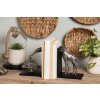 Clayre & Eef 6PR3635 Fermalibro Giraffa Argento 30x10x18 cm 2 pezzi