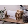 Clayre & Eef 6PR3637 Porta rotolo da cucina Dog Gold Black 46x15x21 cm