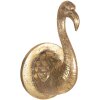 Clayre & Eef 6PR3725 Decorazione da parete Uccello color oro 9x10x16 cm