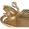 Clayre & Eef 6PR3730 Ciotola decorativa con cigno 25x20x9 cm Colore oro