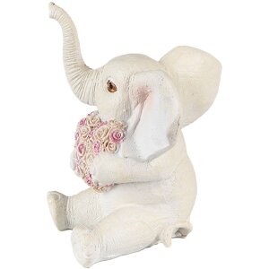 Clayre & Eef 6PR3820 Decorazione Elefante 8x6x10 cm...