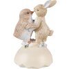 Clayre & Eef 6PR3826 Decorazione Coniglio e pulcino 8x8x13 cm Beige - Marrone