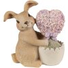 Clayre & Eef 6PR3833 Decorazione Coniglio 11x6x12 cm Marrone - Rosa
