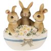 Clayre & Eef 6PR3839 Decorazione Coniglio 11x9x12 cm Marrone - Beige