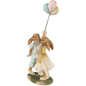 Clayre & Eef 6PR3853 Decorazione Coniglio 10x6x22 cm...