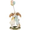 Clayre & Eef 6PR3853 Decorazione Coniglio 10x6x22 cm Verde - Marrone