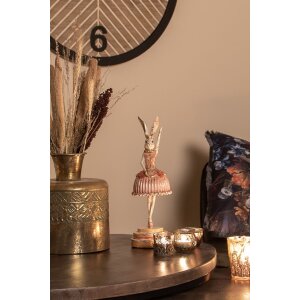 Clayre & Eef 6PR3884 Decorazione Coniglio 11x11x35 cm Rosa - Beige