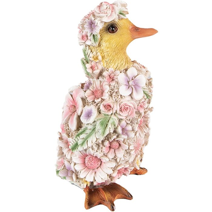 Clayre & Eef 6PR4875 Decorazione Anatra 10x11x18 cm Rosa