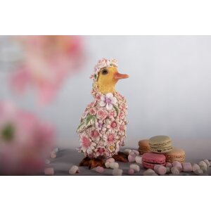 Clayre & Eef 6PR4875 Decorazione Anatra 10x11x18 cm Rosa