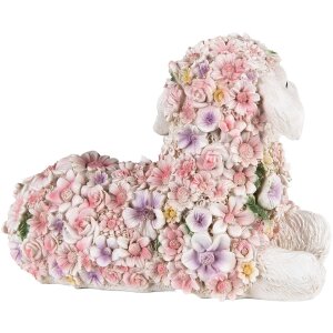Clayre & Eef 6PR4879 Decorazione Pecora 25x13x16 cm Rosa