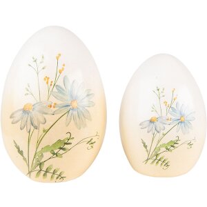 Clayre & Eef 6TE0464 Uovo di decorazione 10x10x14 cm...