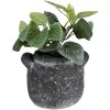 Clayre & Eef 6TE0469L Vaso da fiori 17x15x13 cm Grigio Rotondo