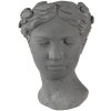 Clayre & Eef 6TE0472 Vaso di fiori Donna 18x17x25 cm Grigio