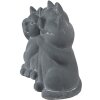 Clayre & Eef 6TE0475 Decorazione Gatti 22x10x16 cm Grigio