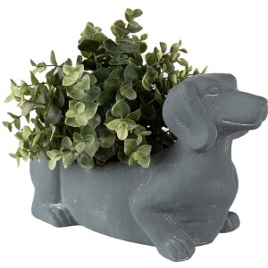 Clayre & Eef 6TE0479 Vaso di fiori per cani 30x12x16 cm Grigio