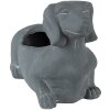 Clayre & Eef 6TE0479 Vaso di fiori per cani 30x12x16 cm Grigio