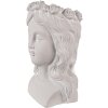 Clayre & Eef 6TE0486 Vaso da fiori Testa 20x17x30 cm Grigio