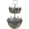 Clayre & Eef 6Y4876 Etagere Ø 33x53 cm Grigio - Verde