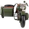 Clayre & Eef 6Y4962 Modello di moto con sidecar 38x26x18 cm Verde