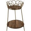 Clayre & Eef 6Y4986 Fioriera da tavolo Ø 21x32 cm Color oro - Marrone